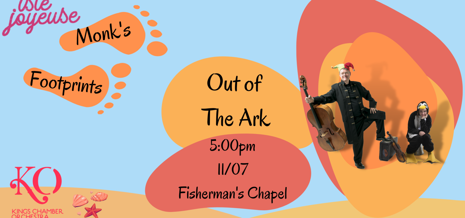 Monk’s Footprints 2 Out of the Ark Event Visit Jersey